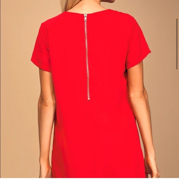 Lulus red shift dress - Picture 3 of 5